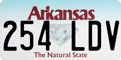 AR license plate 254LDV
