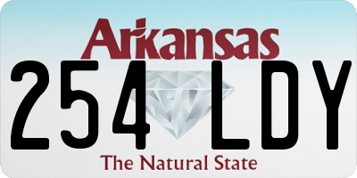 AR license plate 254LDY