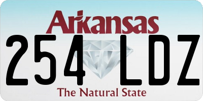 AR license plate 254LDZ