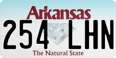AR license plate 254LHN