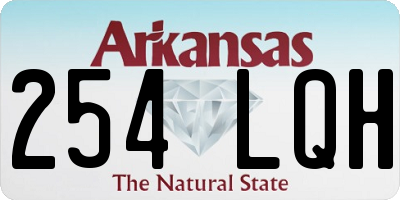 AR license plate 254LQH