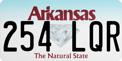 AR license plate 254LQR