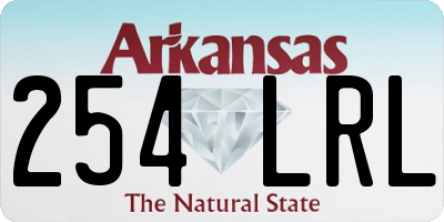 AR license plate 254LRL