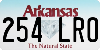 AR license plate 254LRO
