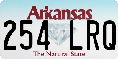 AR license plate 254LRQ