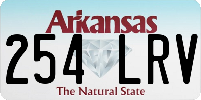 AR license plate 254LRV