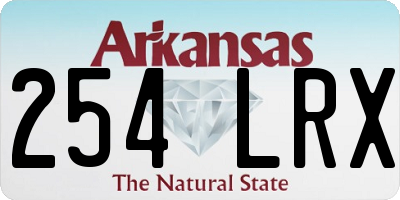 AR license plate 254LRX