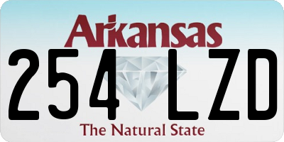 AR license plate 254LZD