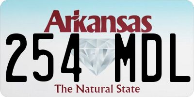 AR license plate 254MDL