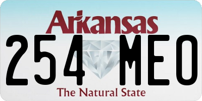 AR license plate 254MEO