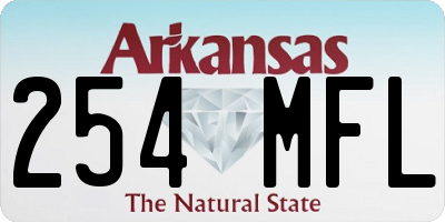 AR license plate 254MFL