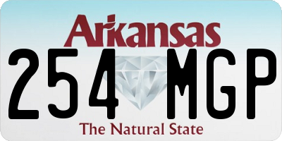 AR license plate 254MGP