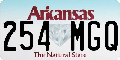 AR license plate 254MGQ