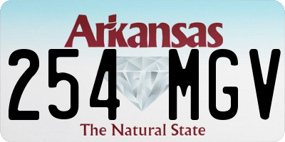 AR license plate 254MGV