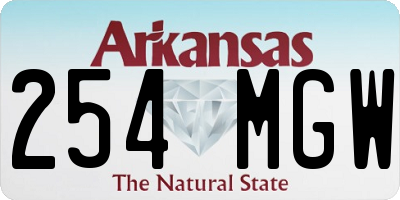 AR license plate 254MGW