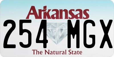 AR license plate 254MGX