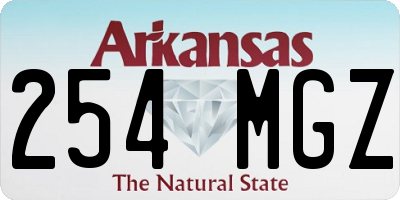 AR license plate 254MGZ