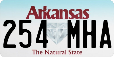 AR license plate 254MHA
