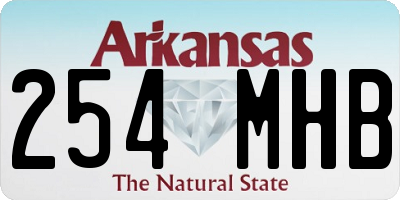AR license plate 254MHB