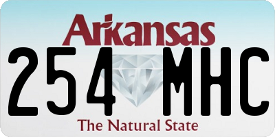 AR license plate 254MHC