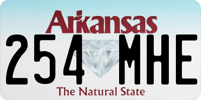AR license plate 254MHE