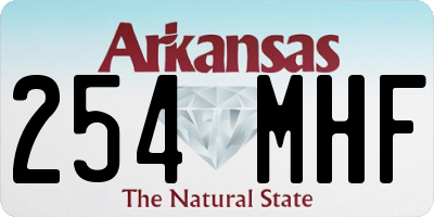 AR license plate 254MHF