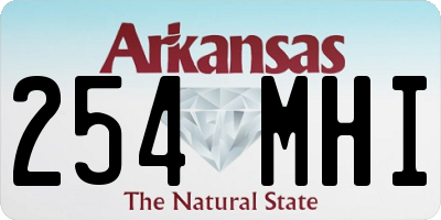 AR license plate 254MHI