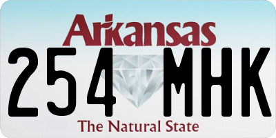 AR license plate 254MHK