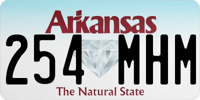 AR license plate 254MHM