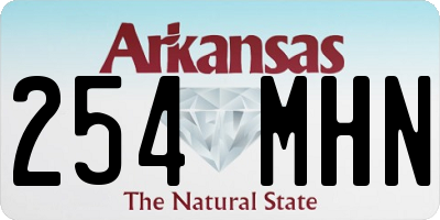 AR license plate 254MHN