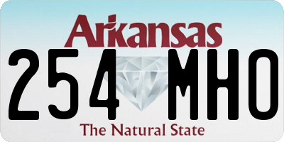 AR license plate 254MHO