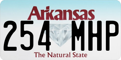 AR license plate 254MHP