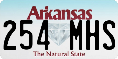 AR license plate 254MHS