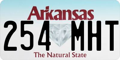 AR license plate 254MHT