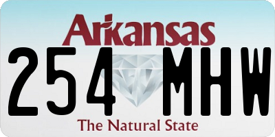AR license plate 254MHW