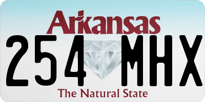 AR license plate 254MHX