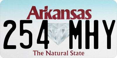 AR license plate 254MHY
