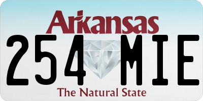 AR license plate 254MIE