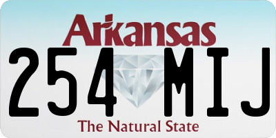 AR license plate 254MIJ