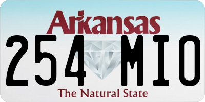 AR license plate 254MIO