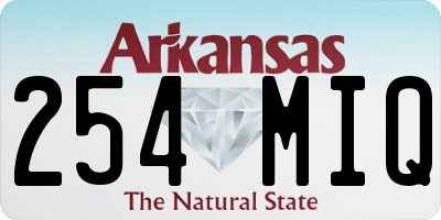 AR license plate 254MIQ