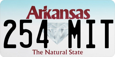 AR license plate 254MIT