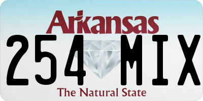 AR license plate 254MIX
