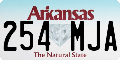 AR license plate 254MJA