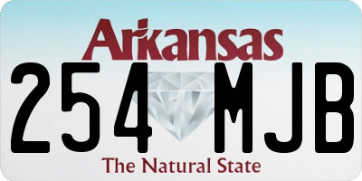AR license plate 254MJB