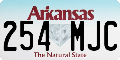 AR license plate 254MJC