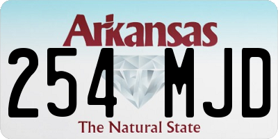 AR license plate 254MJD