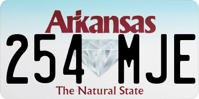 AR license plate 254MJE