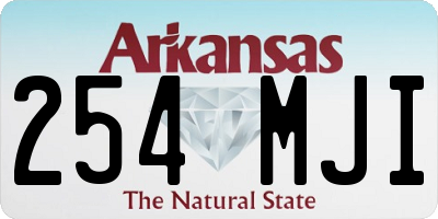 AR license plate 254MJI