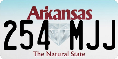 AR license plate 254MJJ